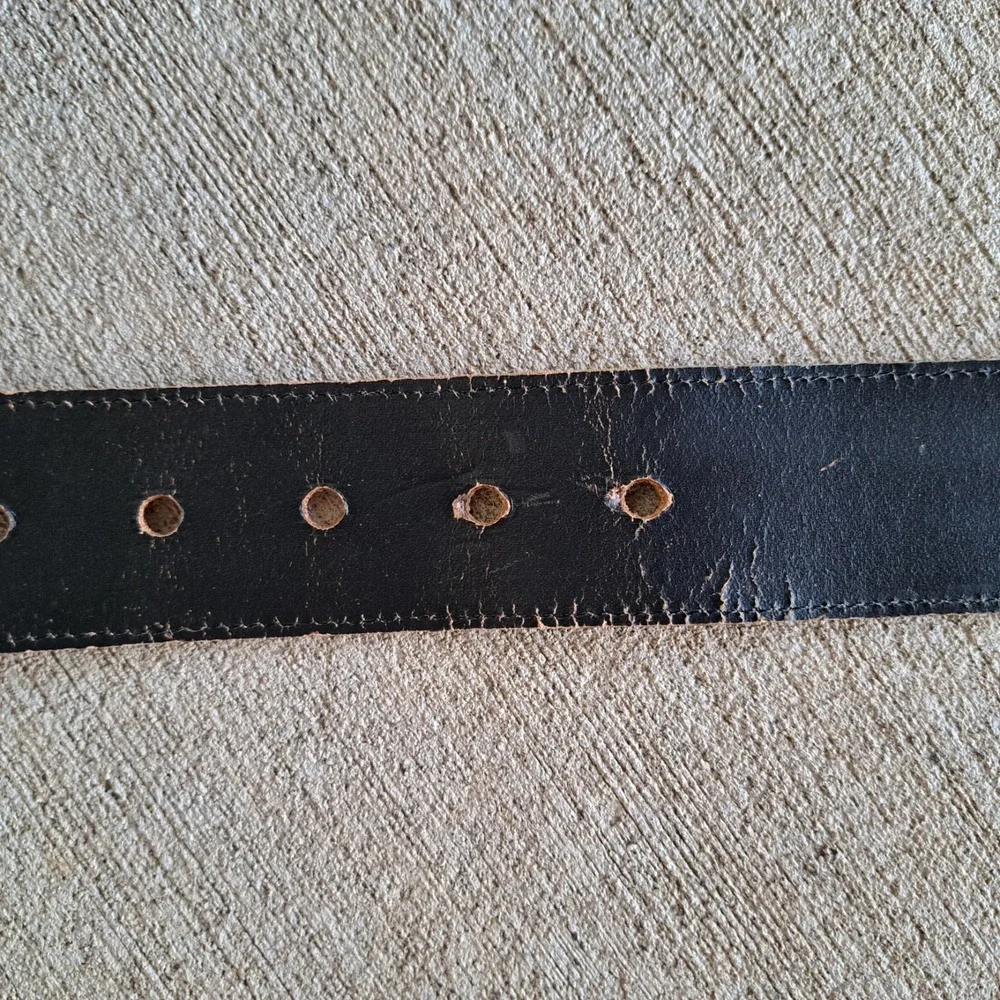 Talbots Women's Leather Belt Beige Size M 41.5 In